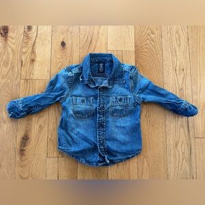 Baby Gap organic cotton denim shirt, 12-18m